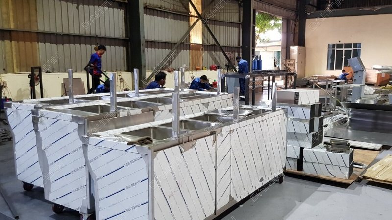 Đơn vị sản xuất thiết bị bếp inox công nghiệp chất lượng cao tại Hà Nội